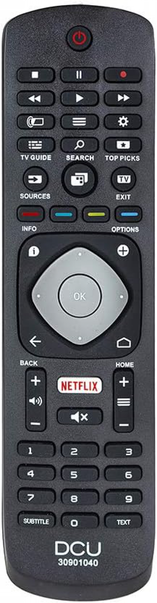 Mando a distancia para televisor Dcu para Philips